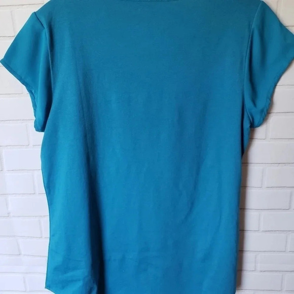 -Van Heusen Turquoise Women Blouse - Picture 2 of 5